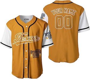 Jersey de béisbol sublimado personalizado a granel 100% camisetas de poliéster que absorben la humedad para hombres, mujeres y equipos juveniles - Product Image 3