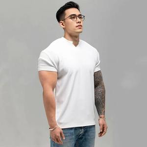 Camiseta clásica de algodón de gran tamaño para hombre, pantalla 3D personalizada de peso pesado, ajuste holgado con estampado de soplo, diseño de patrón de letras y logotipo - Product Image 6