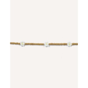 Cavigliera CUCOCUCA CJH B02 con perline a fiore, cordino elastico, gioielli unisex alla moda, all'ingrosso, vibrazioni estive, spedizione UE in 48 ore - Product Image 4
