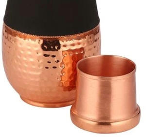 Bouteille d'eau en cuivre Offre Spéciale à moitié colorée et martelée pour l'eau potable et les cadeaux à bas prix - Product Image 6