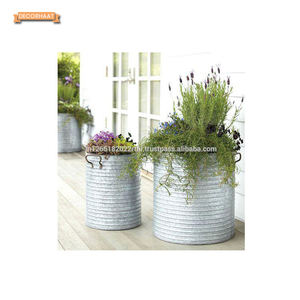 Macetas y macetas grandes de Metal con diseño de lujo con estilo, decoración de jardín doméstico de alta calidad para uso en el suelo, embalaje a granel - Product Image 4