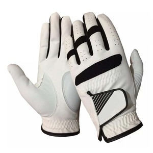 Gants de golf pour hommes sur mesure de qualité supérieure, nouveau design en cuir véritable avec impression de logo personnalisé pour un usage sportif - Product Image 2