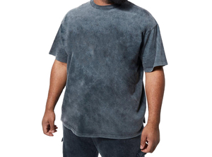 OEM Hommes Lavage À L'acide T Shirt Streetwear Hip Hop 100% Coton t Shirt Avec Logo Personnaliser Surdimensionné Vintage t Shirt pour Hommes 250 Grammes - Product Image 4