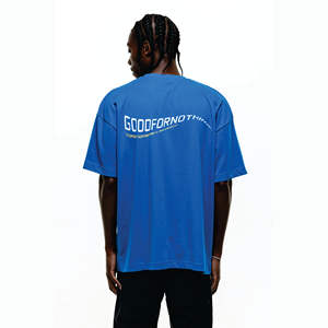 T-shirt personnalisé en coton uni vierge de haute qualité avec impression vintage T-shirt oversize à épaules tombantes T-Shirt pour hommes - Product Image 2