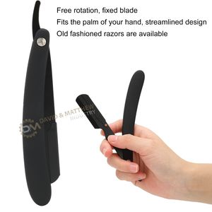 Afeitadora recta manual de acero inoxidable ligera al por mayor con diseño plegable para barberos - Product Image 3