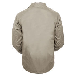 Venta al por mayor de los hombres impermeables entrenadores chaquetas con apliques de decoración servicio OEM Método de tejido no tejido en blanco entrenadores chaquetas - Product Image 2