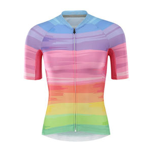 Conjunto de camiseta y babero de Ciclismo de poliéster ligero Unisex a prueba de viento y de talla grande características para ropa de bicicleta - Product Image 1