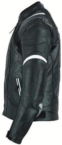 Chaqueta de moto de cuero genuino de carreras de nuevo estilo, cortavientos liso ajustado, chaquetas de moto de cuero de piel de oveja de talla grande - Product Image 4