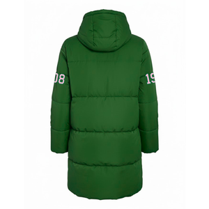 Alpha |   Kapa |   Manteau matelassé long Alpha Sorority pour femme, avec fermeture éclair, capuche, coupe-vent, thermique, pour l'hiver, style universitaire - Product Image 3