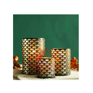 Hot Selling Handmade Glass Candle Vote T Light Holder Candle <b>Jar</b> - Product Image 1