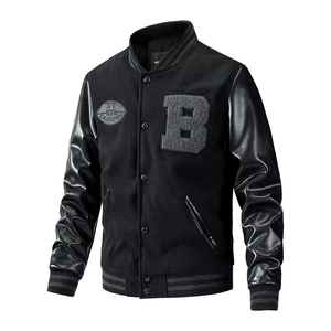 Logo personnalisé nouveauté 2025 femmes vêtements veste vierge varsity veste Pu à manches longues culture Bomber Baseball hiver femmes veste - Product Image 3