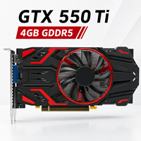 Nueva Tarjeta Gráfica GTX 550 Ti de 4GB GDDR5 de 128 Bits con un Solo Ventilador, PCI Express 2.0 X16, DirectX 11, para Juegos, con VGA/DVI para PC de Escritorio