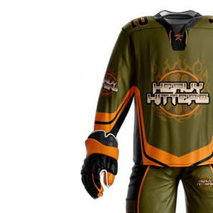 Tenues de hockey sur glace pour hommes - 100% polyester, séchage rapide, respirant, couleurs et logo personnalisables, service OEM, vente en gros - Product Image 5