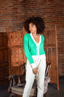 Cárdigan de Punto Irmak Kerekli para Mujer, Cárdigan de Punto con Botones de Perla, Conjunto de Cárdigan de Punto, Chándal para Mujer, Informal, Holgado