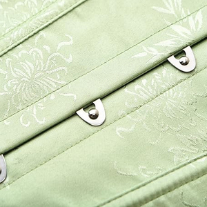 OEM personalizado logotipo impreso al por mayor de moda de lencería G-string Panty negro de las mujeres Sexy Bustier Crop Top de malla de encaje transparente corsés conjuntos - Product Image 4