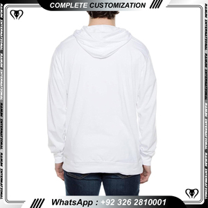 Fabricant de sweat à capuche intégral personnalisé avec écusson et pantalon de survêtement à fermeture éclair ensembles de sweat à capuche pour hommes - Product Image 3