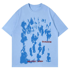 Vêtements de rue personnalisés de haute qualité en coton surdimensionné T-shirt graphique lourd sérigraphié pour hommes - Product Image 3