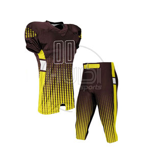 Conjunto de Uniforme de Fútbol Americano Personalizado de Alta Calidad, Manga Corta, Transpirable, de Secado Rápido, 100% Poliéster, Tallas Grandes - Product Image 3