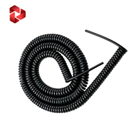 Câble spiralé à haute élasticité 24V, conducteur en cuivre 3 conducteurs 20 AWG, isolé en PVC