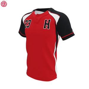 Maillot de softball brodé personnalisé de qualité supérieure, chemise de baseball à col rond pour services de conception rapide OEM - Product Image 3