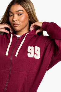Sweat à capuche avec cordon de serrage plus contrasté Applique à fermeture éclair pour femme Sweat à capuche chaud Flecce Anti-rides respirant Gym & Streetwear Hoodies pour femme - Product Image 4