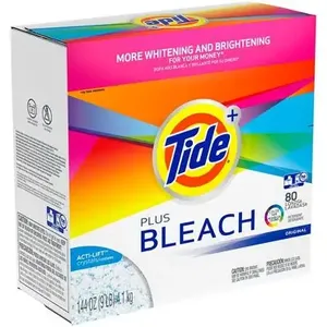 Detergente en Polvo para Ropa Tide Plus Bleach, Original, 89 Lavados, 144 oz - Product Image 3