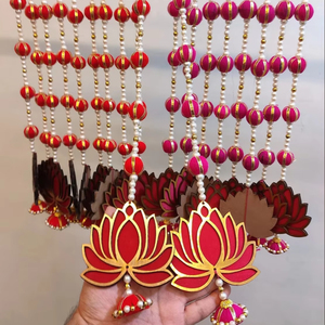 Chaîne de perles de lotus, tenture murale, décoration murale, décor à la maison, toile de fond de scène, décoration de festival et de fête, décoration de mariage - Product Image 1