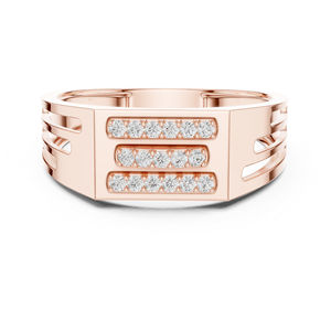 14K Yellow Gold Round Lab-Grown <b>Diamond</b> Engagement Ring for Women | New Grown <b>Diamond</b> - Product Image 2