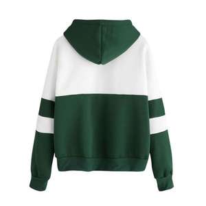 Nouveau sweat à capuche surdimensionné à double couleur personnalisé et tendance pour hommes, vêtements de rue, mode, sweat à capuche en molleton de coton à deux tons pour hommes - Product Image 2