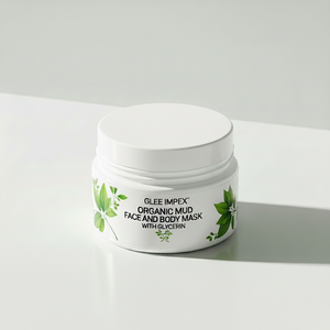 Mascarilla Facial y Corporal de Barro Orgánico Glee Impex con Glicerina |   Tratamiento de Cuidado de la Piel Antienvejecimiento, Limpiador Profundo e Hidratante, Tamaño Viaje - Product Image 1