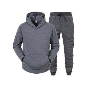 Ensembles de survêtements pour hommes 2 pièces : sweat à capuche et pantalon de jogging décontracté à fermeture éclair intégrale - Product Image 3