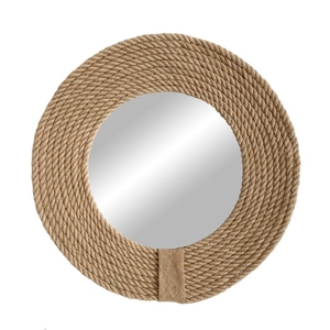 Large Rattan <strong>Mirror</strong> <strong>Frame</strong> for Stylish Wall Decor in Contemporary Homes - Product Image 2