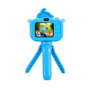 Sevimli Çizgi Film Çocuk Kamerası Mini HD Dijital CMOS Sensörlü Ön Arka Çift Lensli 2" LCD Ekranlı Oyuncak Kamera - Product Image 1