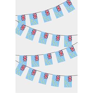 Guirlande de drapeaux rectangulaires pour décorations murales de fête - Product Image 1