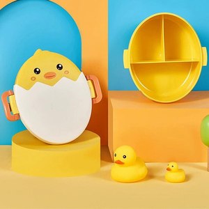 Boîte à lunch bento pour enfants sans BPA, compartiments en plastique chauffables pour la conservation des aliments, pour les déjeuners scolaires des bébés, impression personnalisable - Product Image 1