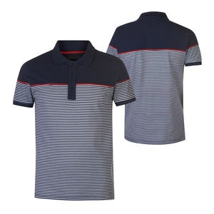 Polo d'uniforme en coton original avec logo personnalisé Chemises polo d'été de qualité supérieure pour hommes de grande taille - Product Image 4