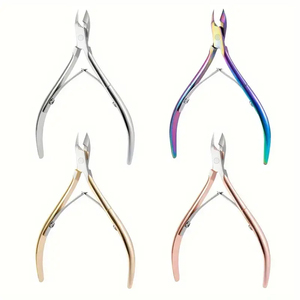 Coupe-cuticules en acier inoxydable à large ouverture de mâchoire et lame incurvée pour manucure et pédicure - Précision et élimination des peaux mortes - Product Image 1
