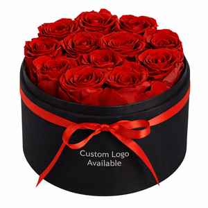 ดอกกุหลาบอบแห้ง 12 ดอก รูปทรงยาว คงทนนาน 3-5 ปี กล่องของขวัญดอกไม้สุดหรูสำหรับคุณแม่ ภรรยา วันวาเลนไทน์ - Product Image 1