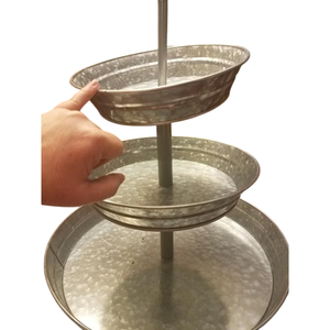 Base para Pastel con Recubrimiento en Polvo Color Negro Mate Ecológico, Bandeja de Servicio de Metal de Gran Calidad, Diseño Moderno Decorativo para Mesa - Product Image 5