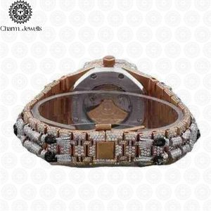Reloj de Lujo Charm Jewells de Acero Inoxidable con Movimiento Mecánico, Esfera de 40 mm, Cristal de Zafiro, Cierre Oculto con Botón a Presión, Moda Masculina - Product Image 4
