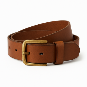 Ceinture en cuir véritable de couleur personnalisée de qualité supérieure pour hommes Classique Durable avec boucle en métal pour vêtements formels Taille personnalisée - Product Image 1