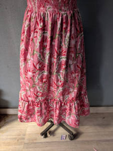 Blusa sin mangas de algodón no tejido con estampado floral indio hecho a mano, elegante, ecológica, lavable, con bolsillos, para mujer, otoño-verano - Product Image 6