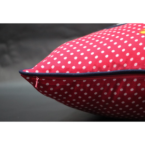 Belle couleur à pois avec housse de coussin en coton design patchwork au meilleur prix en inde - Product Image 4