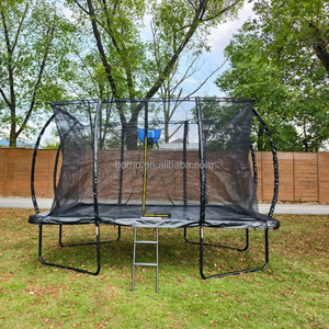 Zoshine 8x12ft Ngoài Trời Bóng Rổ Hình Chữ Nhật Trampoline Bền PVC Mat An Toàn Bao Vây Net Cho Gia Đình Sân Sau Sử Dụng - Product Image 2