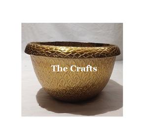 Bol de service de collations de conception merveilleuse dans le bol de chocolats de couleur or en aluminium pour l'hôtel et le restaurant - Product Image 4