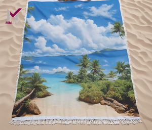 Serviettes de plage en coton organique indien absorbant doux, et parfaites pour les journées de plage à la maison, avec les dernières tendances - Product Image 6