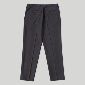 Pantalons de style décontracté pour hommes de haute qualité, norme d'exportation, coton/spandex, taille élastique, taille mi-haute, devant plat, coupe régulière - Product Image 2