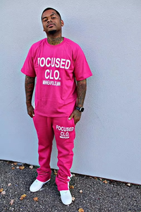 Ensemble t-shirt et pantalon en coton du fabricant Pantalon de survêtement évasé Ensembles de t-shirts sérigraphiés surdimensionnés d'été Survêtements pour hommes - Product Image 4