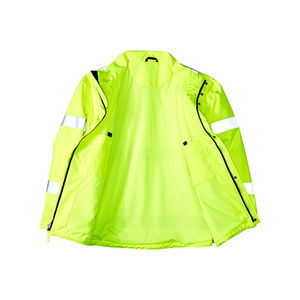 Chaqueta de Seguridad con Rayas, Personalizable con Cremallera, para Hombre, ANSI Clase 2, Poliéster Transpirable, Diseño con LED Intermitente, Alta Calidad, Gran Venta - Product Image 3
