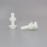 Offres Speciales PA66 blanc et noir M2 - M8 DIN 7985 vis et boulons a tete cylindrique a empreinte cruciforme en plastique